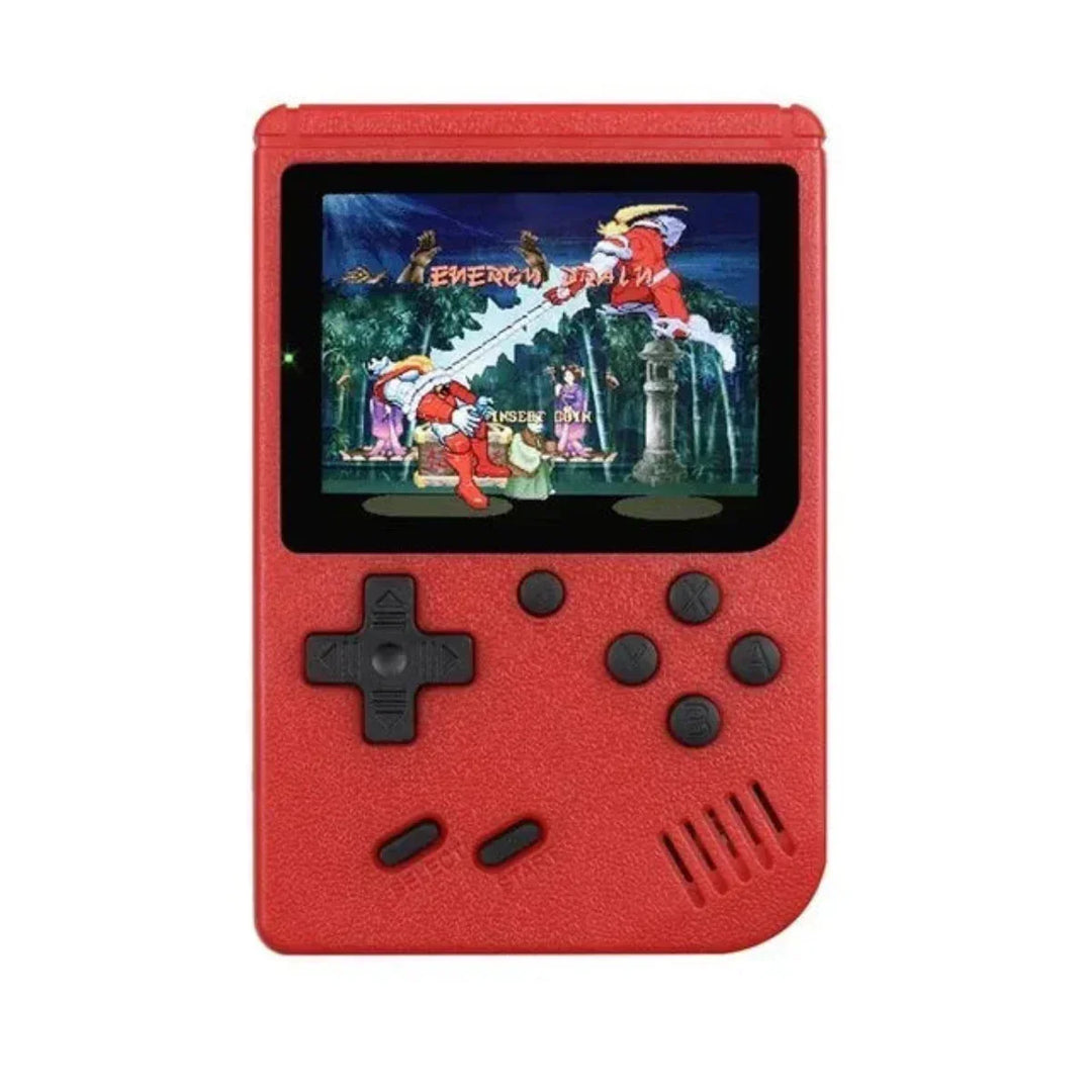 Consola de videojuegos portátil, compacta y ligera, con 400+ juegos clásicos integrados.