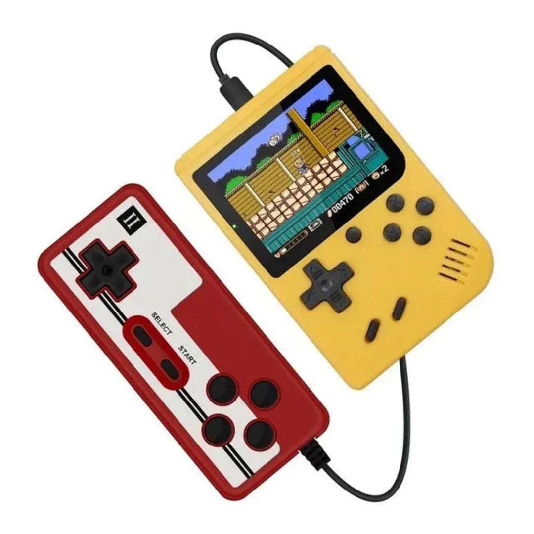 Disfruta de la nostalgia con esta mini consola de juegos portátil. Incluye más de 400 clásicos preinstalados.