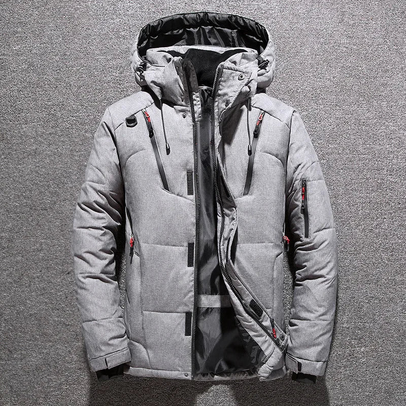 Parka de plumón para mujer. Abrigo de invierno súper cálido, con estilo urbano elegante, ideal para comodidad diaria.