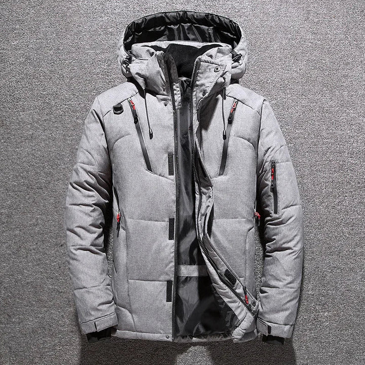 Parka de plumón para mujer. Abrigo de invierno súper cálido, con estilo urbano elegante, ideal para comodidad diaria.