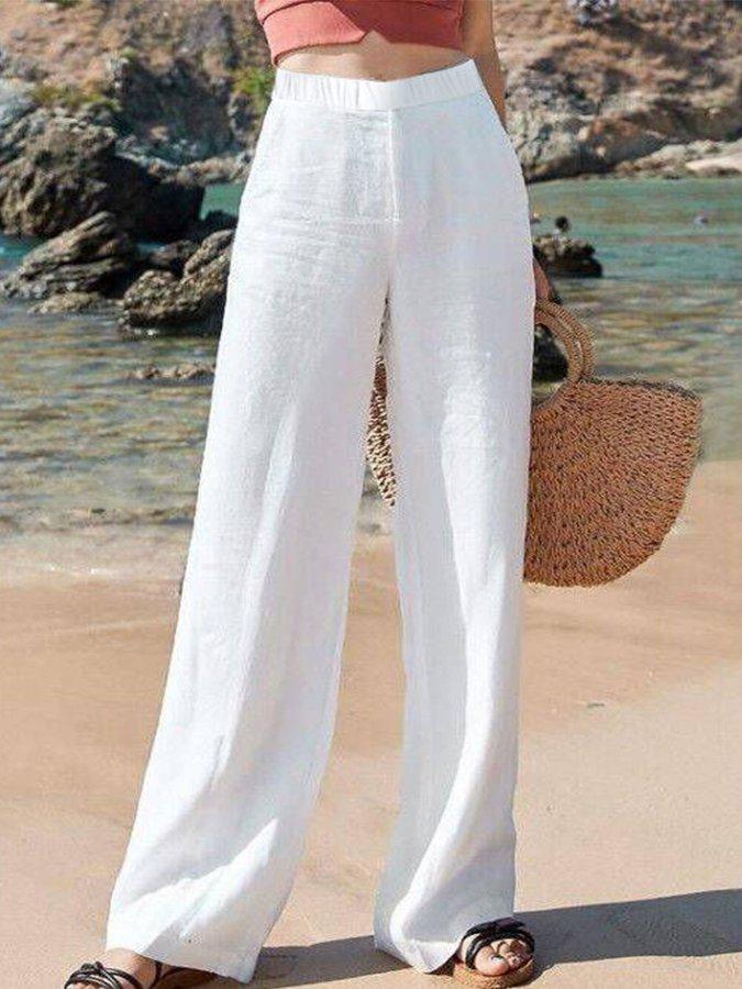Pantalón de mujer cómodo y ancho, ideal para playa, verano o look casual. Ligero, holgado y con estilo.