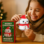 Muñeco de nieve rojo de Navidad