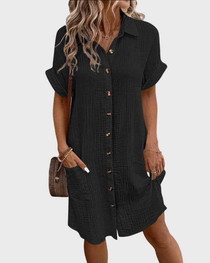Vestido de mujer para verano, cómodo y versátil. Diseño transpirable y elegante para días casuales.