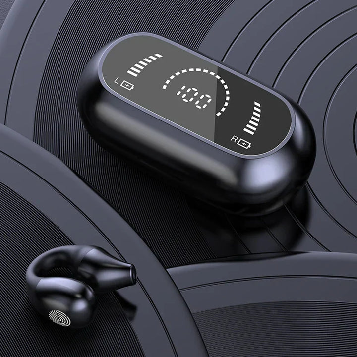 Auriculares inalámbricos de sonido abierto, ideales para escuchar música mientras corres.