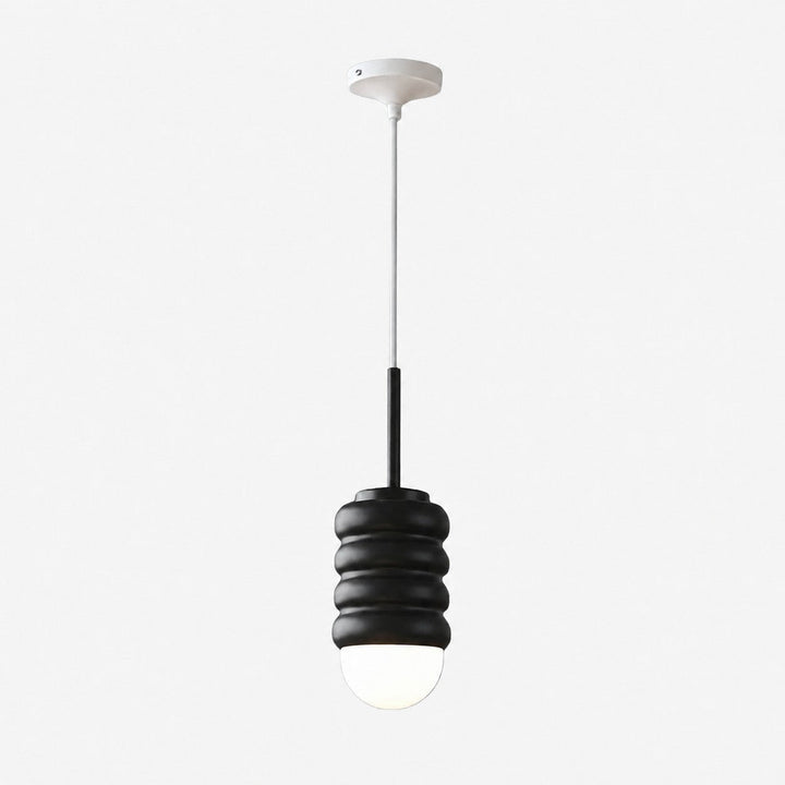 Lámpara colgante de hierro acanalada, estilo vintage y moderno, para decoración de hogar.