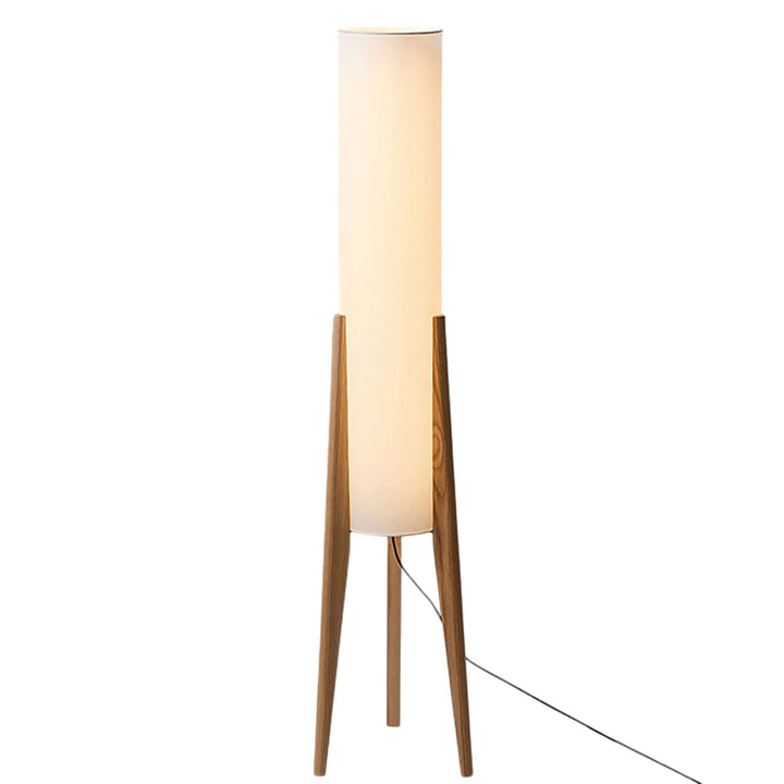 Lámpara de pie de madera sólida, iluminación LED para decoración interior, hogar acogedor, sala y dormitorio.
