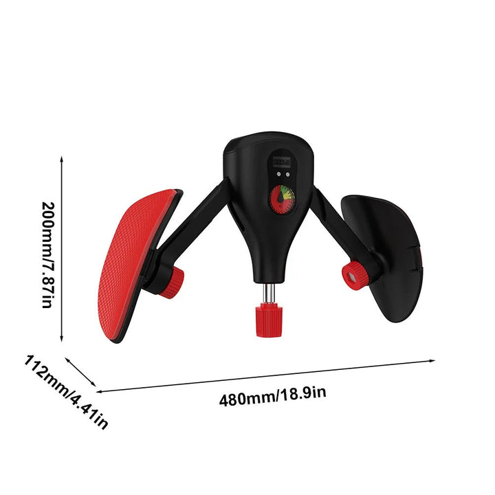 Dispositivo FlexCore negro para ejercitar suelo pélvico eficazmente, unisex.