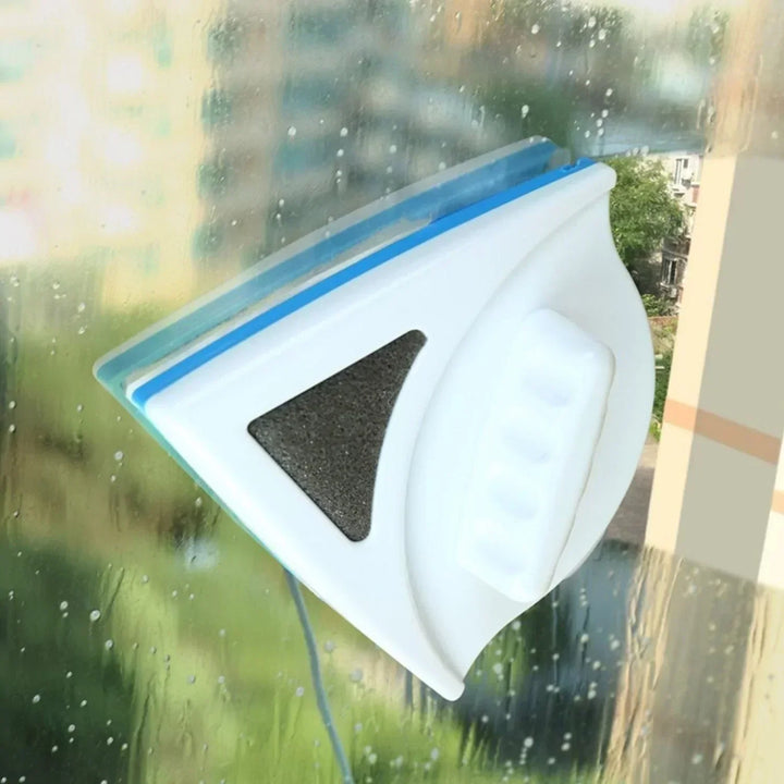 Limpiador de ventanas magnético para cristales 3-8mm, diseño ergonómico y limpieza sin esfuerzo.