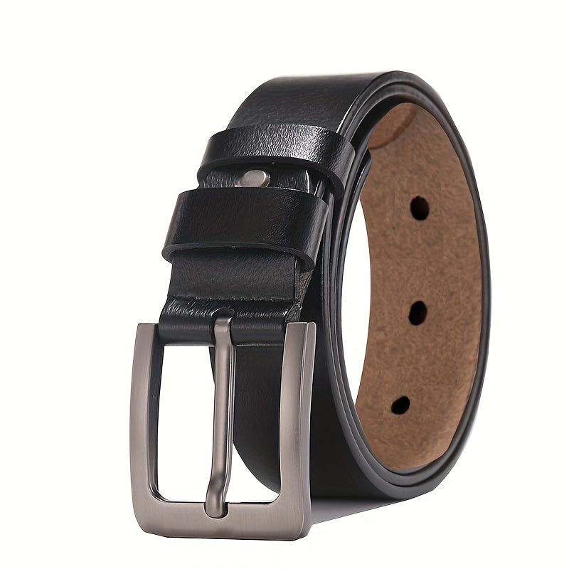 Cinturón de vestir clásico de cuero para hombres. Complemento duradero y sofisticado para la moda masculina.