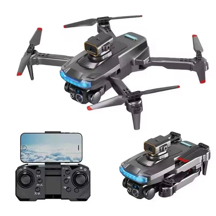 Drone compacto 8K con cámara HD, ideal para fotografía y video aéreo. Plegable y portátil.