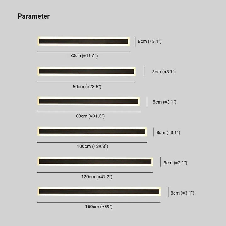 Diseño minimalista LED: lámpara lineal de pared exterior, ideal para un look limpio y moderno.