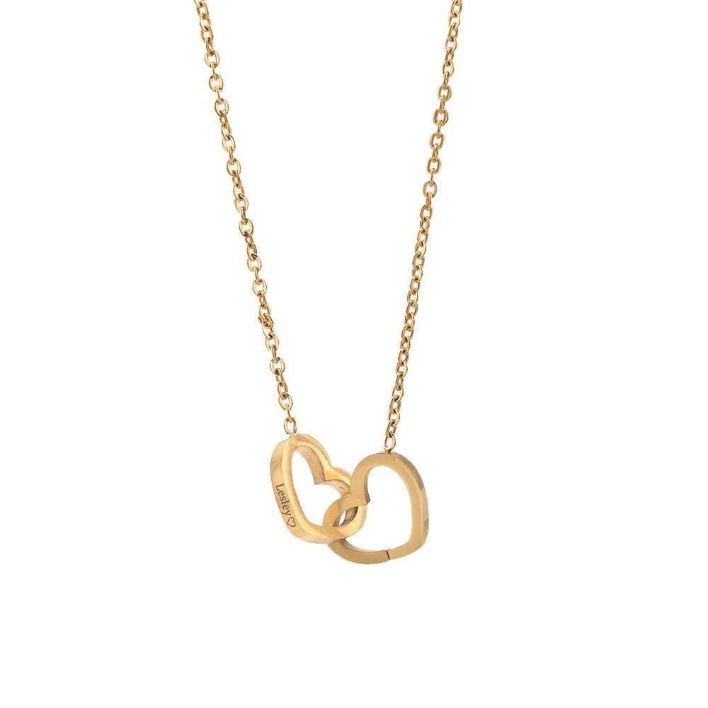 Rosa eterna roja con collar de damas personalizado, regalo romántico.