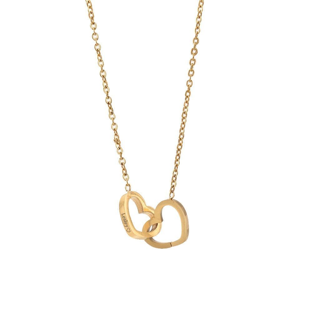 Joyería para damas: collar personalizado en caja de rosa eterna, amor.