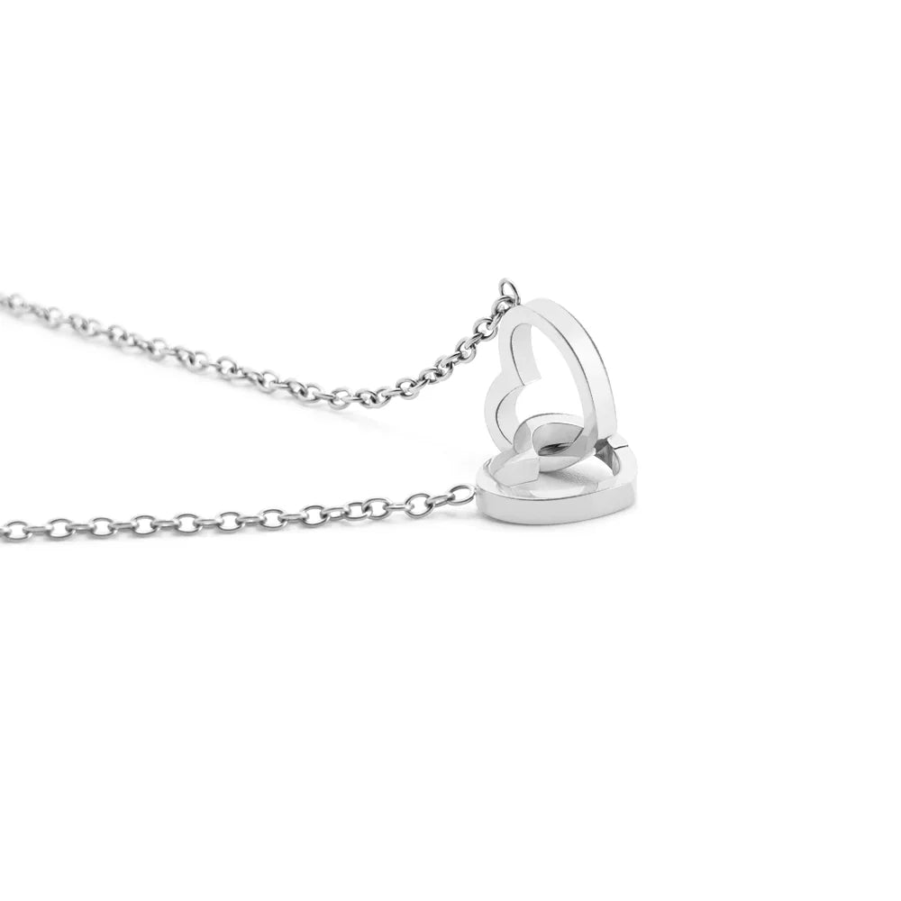 Caja de rosa eterna con collar personalizado, accesorio para damas.