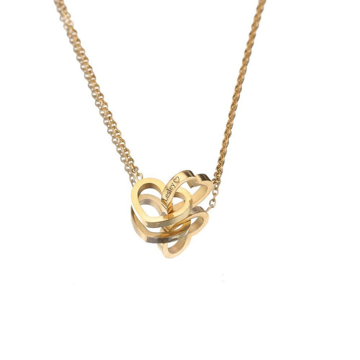 Joyería romántica: collar personalizado dentro de una rosa eterna para damas.