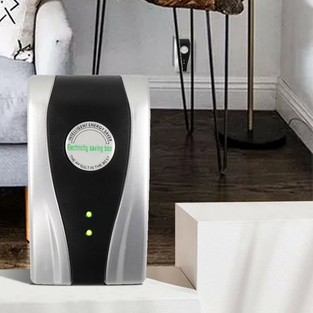 Ahorrador inteligente de electricidad para hogar, reduce factura y consumo energético. Mejora eficiencia.