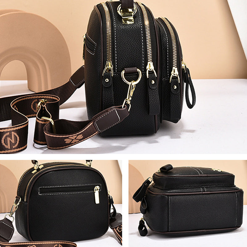 Bolso cruzado para damas con detalles metálicos. Un accesorio sofisticado.