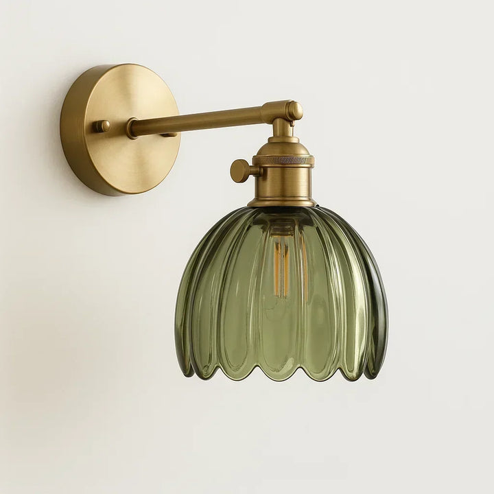 Iluminación de pared retro, lámpara de tulipán de vidrio para decoración del hogar, crea un ambiente cálido y acogedor.