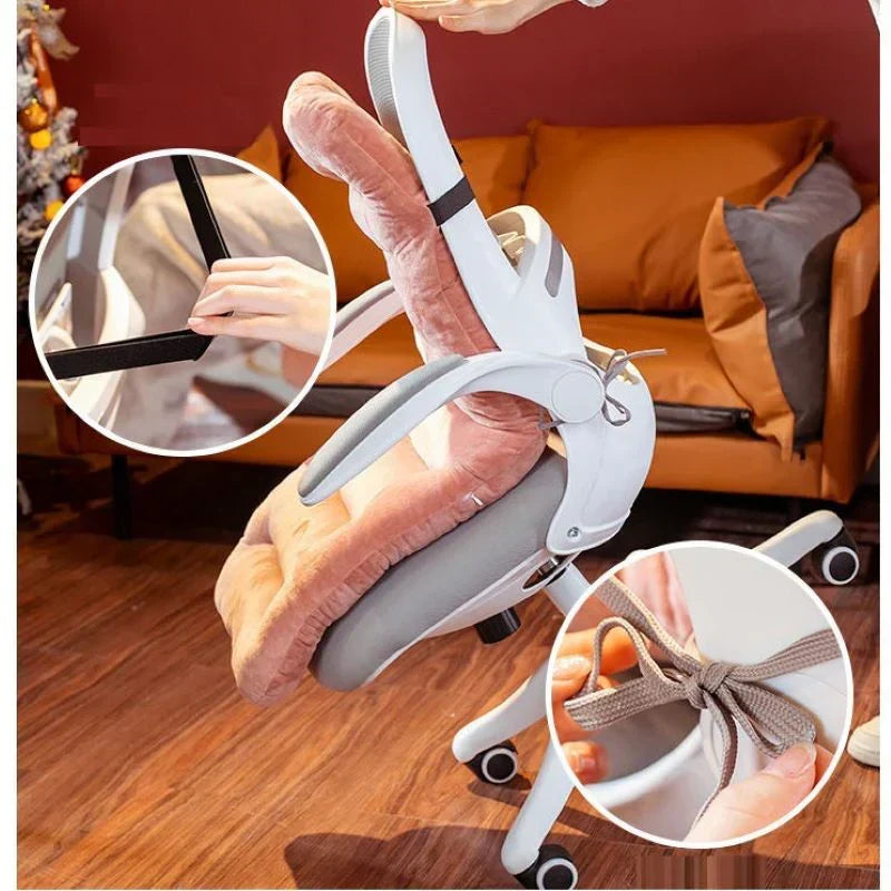 Cojín ergonómico de espuma viscoelástica, diseño para soporte lumbar y alivio de espalda.
