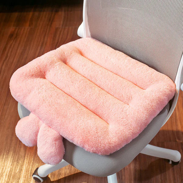 Cojín para asiento con soporte lumbar, accesorio esencial para confort en el hogar.