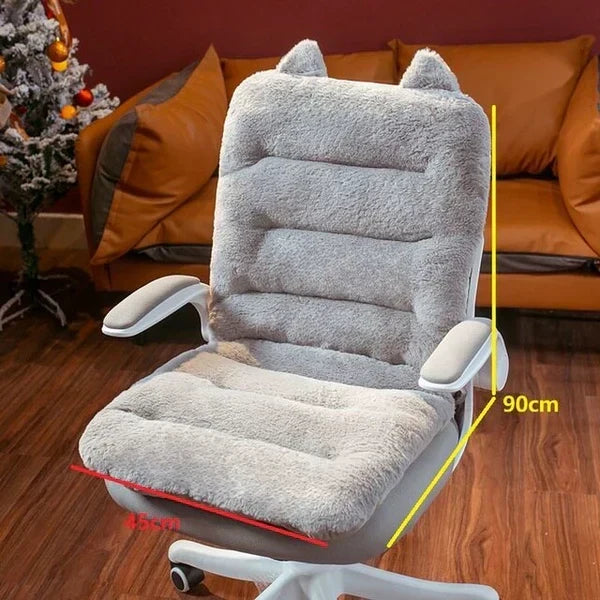 Cojín de asiento con soporte lumbar para alivio de espalda y postura correcta en el coche.