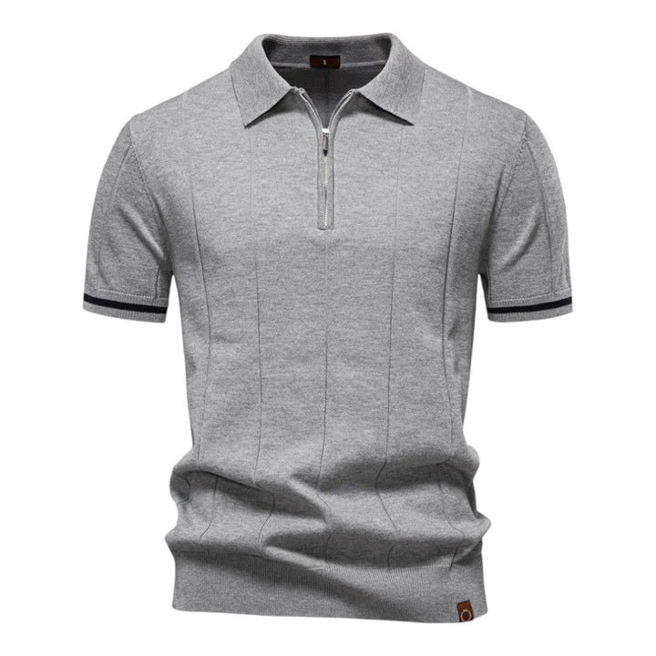 Polo casual de moda masculina, punto transpirable y manga corta. Versátil para cualquier ocasión.