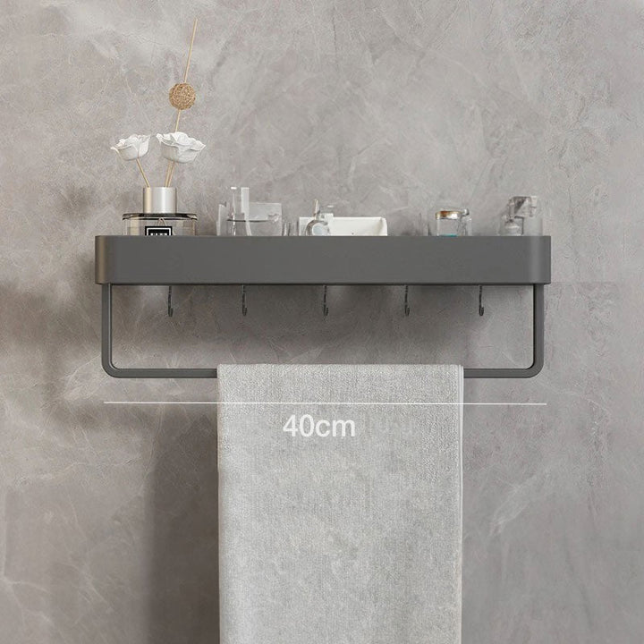 Estante de ducha moderno para pared, resistente y con gran capacidad de almacenamiento.