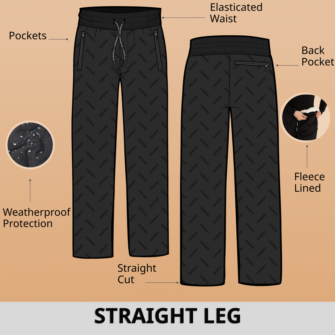 Pantalones de hombre para outdoor, térmicos e impermeables. Con forro polar, ideales para aventuras de invierno y sport.