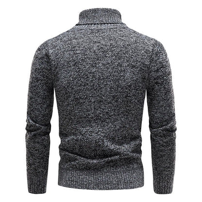 Suéter de cuello alto para hombre, suave y cómodo, perfecto para moda masculina de invierno.
