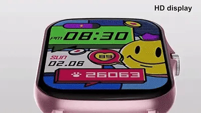 Pantalla táctil a color de reloj inteligente para mujer, apps de salud y deporte.