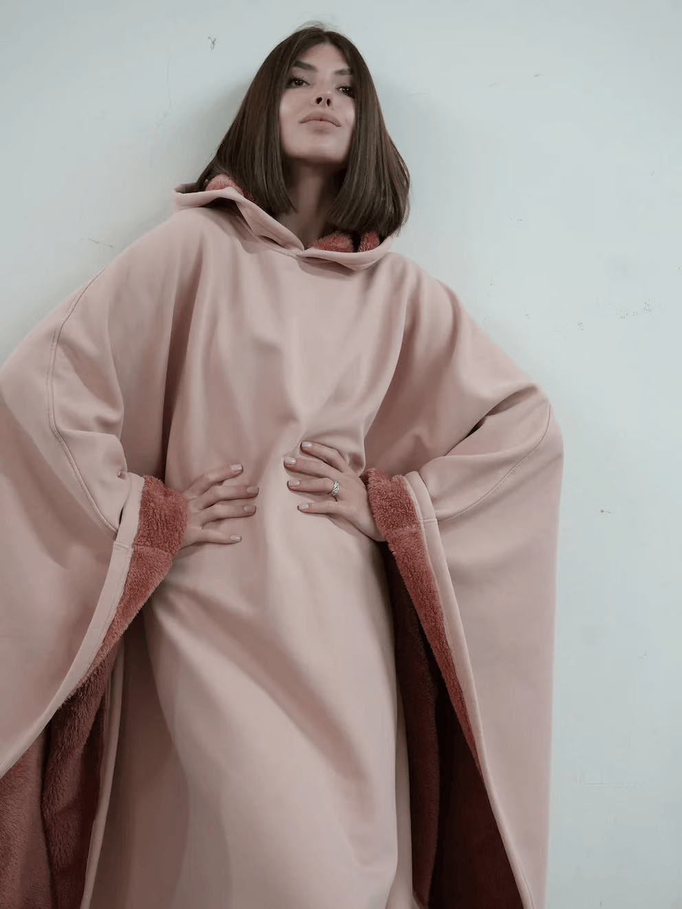 Sudadera con peso para mujer, diseño holgado para máxima libertad y confort.