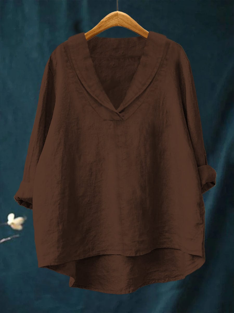 Camisa de verano para mujer, blusa elegante y cómoda, diseño de mangas largas y tejido transpirable para el calor.