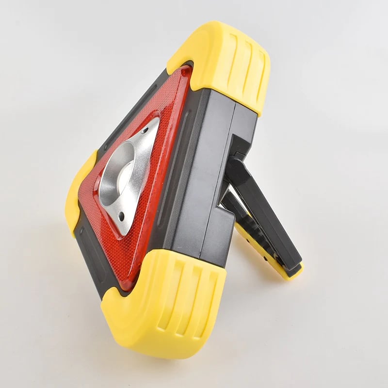 Lámpara de seguridad LED solar triangular, recargable, portátil para coche y luz de advertencia.