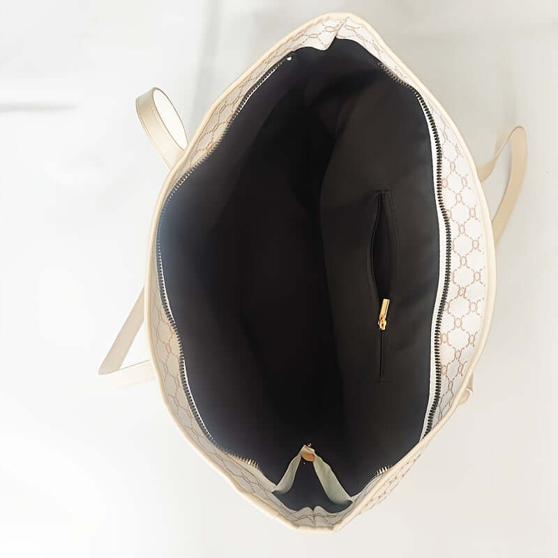 Elegante bolso de hombro retro geométrico para mujer. Accesorio de moda diario.