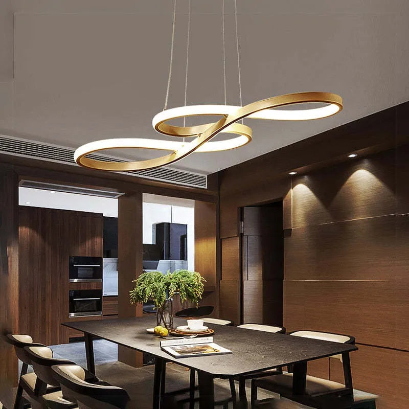 Candelabro moderno LED para salón, luz eficiente que aporta calidez y diseño nórdico a tu decoración.
