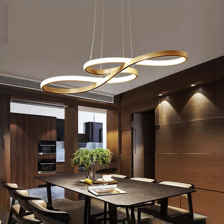 Candelabro moderno LED para salón, luz eficiente que aporta calidez y diseño nórdico a tu decoración.