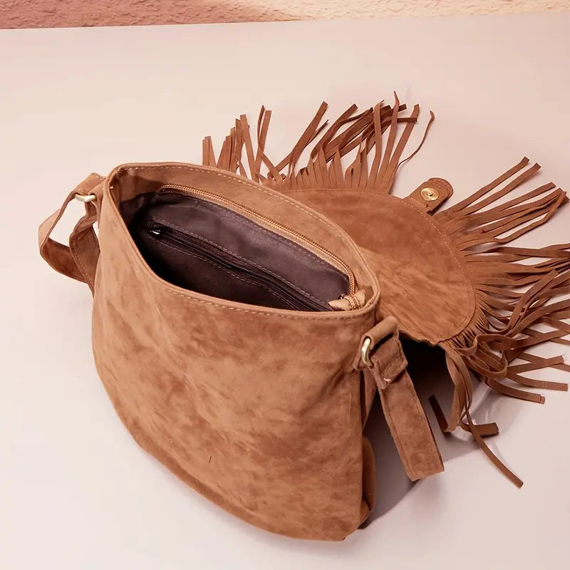 Accesorio chic: bolso de hombro vintage RIA marrón para mujer, un toque retro elegante y práctico para tu día.