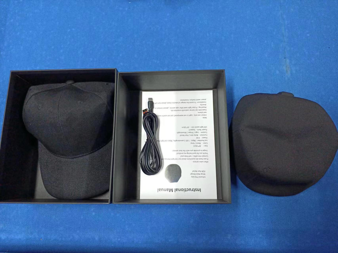 Gorro de fototerapia avanzada con luz roja. Promueve el crecimiento capilar, mejora la densidad y frena la caída.