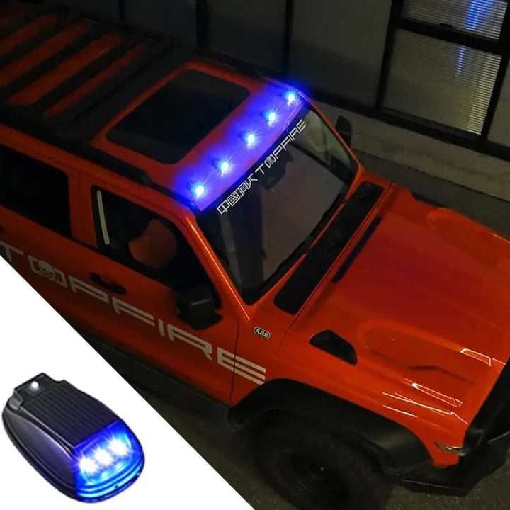 Luz solar estroboscópica LED RGB para automóvil, ofrece mayor visibilidad en carretera.