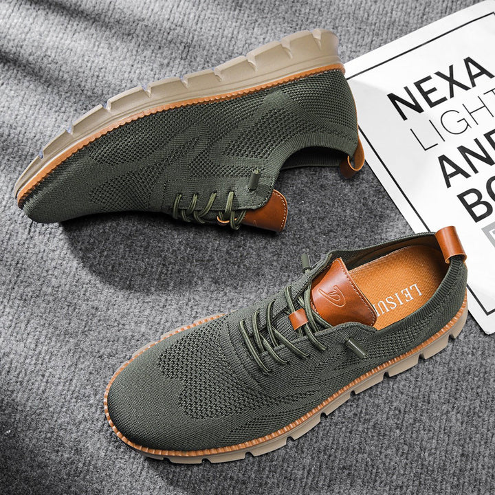Suela antideslizante de zapatillas ortopédicas para hombre, garantiza seguridad y confort al caminar.