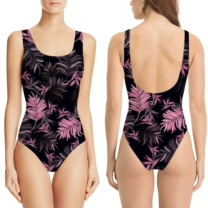 Traje de baño de verano para mujer, una pieza moldeadora con vibrante estampado 3D.