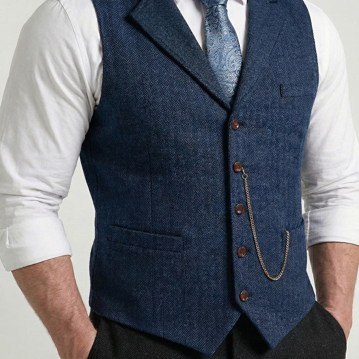 Chaleco de hombre cómodo para estilo elegante, ideal para un look moderno.