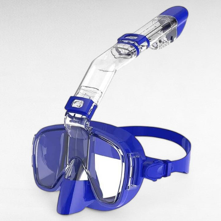 Máscara de snorkel antivaho y plegable, ideal para deportes acuáticos, natación y explorar la vida marina.