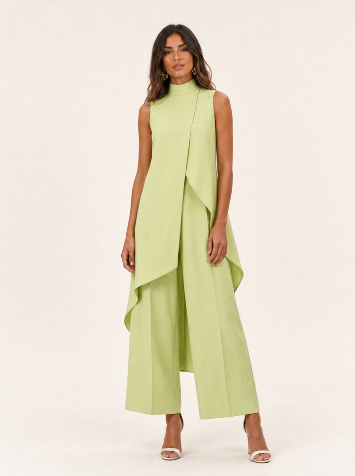 Conjunto de mujer para eventos especiales, diseño largo y elegante. Ideal para fiestas formales.