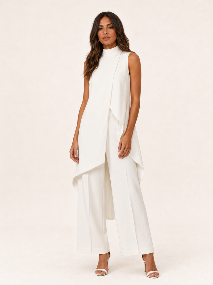 Moda femenina: conjunto elegante y largo para eventos formales y celebraciones sofisticadas.