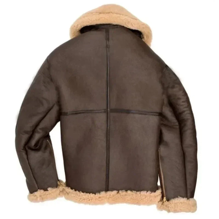 Chaqueta de piloto para hombre, cómoda. Diseño clásico de invierno, ideal para ropa exterior de moda masculina.
