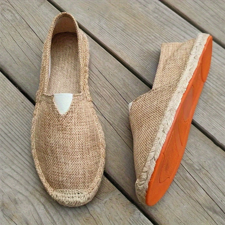 Calzado de esparto para hombre, alpargatas transpirables de estilo casual, perfectas para el calor.