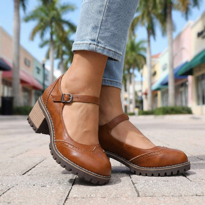 Zapatos Mary Jane femeninos, combinación de estilo clásico y confort para uso diario. Calzado vintage.