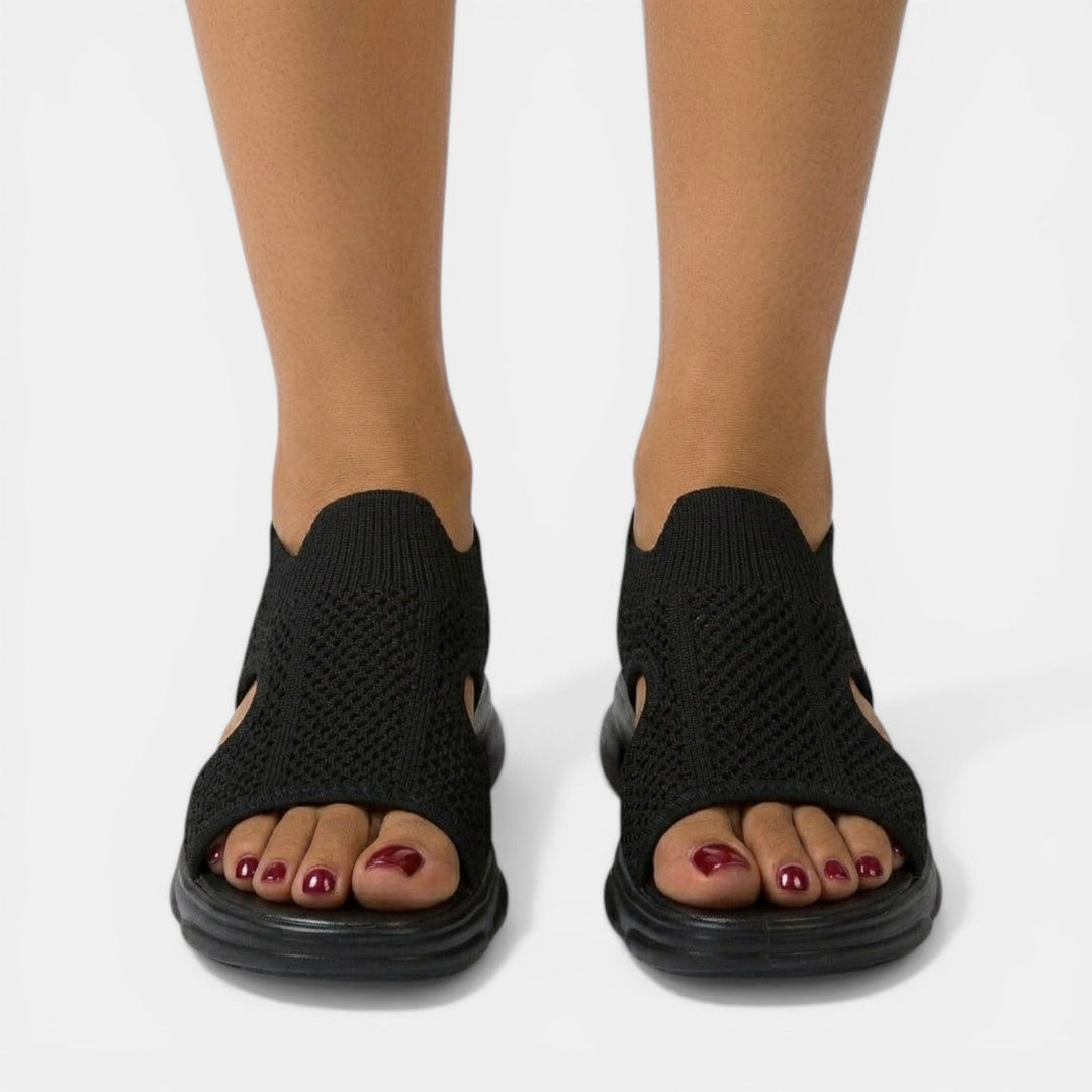 Sandalias de salud para mujer. Ortopédicas, transpirables y planas. Calzado de verano con máximo confort.
