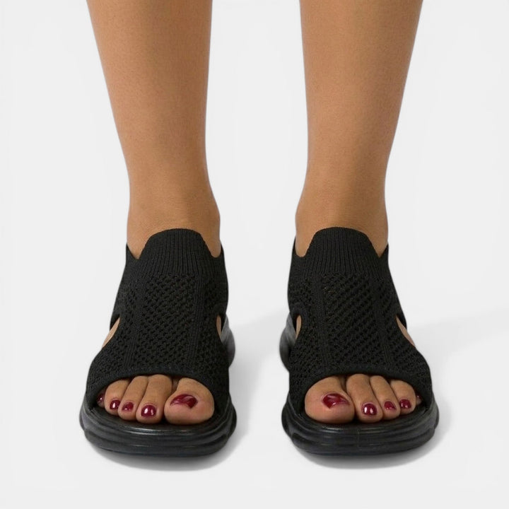 Sandalias de salud para mujer. Ortopédicas, transpirables y planas. Calzado de verano con máximo confort.